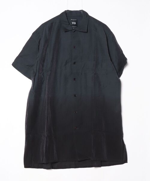 Y-3(ワイスリー)の「Y-3 DIP DYE SHORT SLEEVE LONG SHIRT(シャツ/ブラウス・メンズ・ブラック×グレー・X-SMALL/X-LARGE/LARGE/MEDIUM/SMALL)」の3枚目の写真