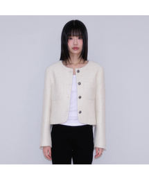 MUSINSA｜ムシンサのその他アウター（ホワイト/白色系・ツイード）通販