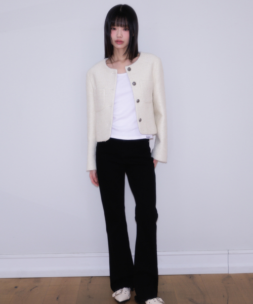 ROSEFRANTZ（ロゼフランツ）の「Classic Button Crop Tweed Jacket [Ivory]（その他アウター・レディース・アイボリー・OS）」の15枚目の写真