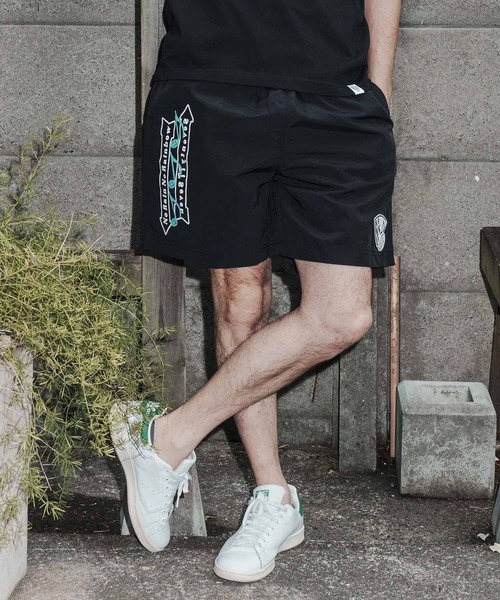No Rain No Rainbow(ノーレインノーレインボー)の「mp14824-No Rain No Rainbow x seventy seven collaboration shorts ナイロンショートパンツ(NR26S-37)(その他パンツ・メンズ・サンドベージュ/ブラック/オリーブ・XL/L/M/S)」の5枚目の写真