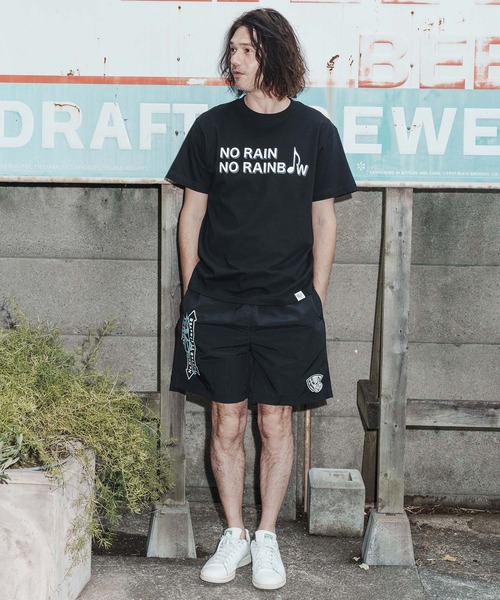 No Rain No Rainbow(ノーレインノーレインボー)の「mp14824-No Rain No Rainbow x seventy seven collaboration shorts ナイロンショートパンツ(NR26S-37)(その他パンツ・メンズ・サンドベージュ/ブラック/オリーブ・XL/L/M/S)」の7枚目の写真