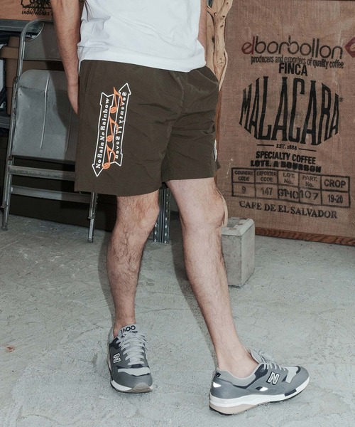 No Rain No Rainbow(ノーレインノーレインボー)の「mp14824-No Rain No Rainbow x seventy seven collaboration shorts ナイロンショートパンツ(NR26S-37)(その他パンツ・メンズ・サンドベージュ/ブラック/オリーブ・XL/L/M/S)」の9枚目の写真