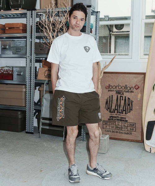 No Rain No Rainbow(ノーレインノーレインボー)の「mp14824-No Rain No Rainbow x seventy seven collaboration shorts ナイロンショートパンツ(NR26S-37)(その他パンツ・メンズ・サンドベージュ/ブラック/オリーブ・XL/L/M/S)」の11枚目の写真