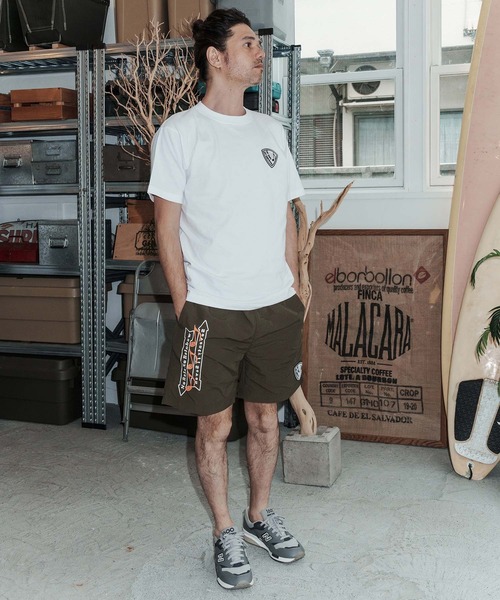 No Rain No Rainbow(ノーレインノーレインボー)の「mp14824-No Rain No Rainbow x seventy seven collaboration shorts ナイロンショートパンツ(NR26S-37)(その他パンツ・メンズ・サンドベージュ/ブラック/オリーブ・XL/L/M/S)」の12枚目の写真