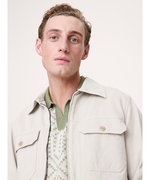 Banana Republic(バナナリパブリック)の「リネンコットンブレンド ジャカード ポロシャツ(ポロシャツ・メンズ・イエロー/グリーン/レッド・S/M/L/XL)」の8枚目の写真