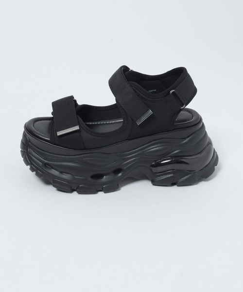 JEANASIS（ジーナシス）の「ウェーブソールスニーカーサンダル/661914（サンダル・レディース・ブラウン/ブラック・LARGE/MEDIUM）」の8枚目の写真