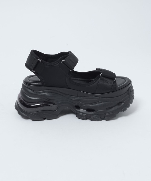 JEANASIS（ジーナシス）の「ウェーブソールスニーカーサンダル/661914（サンダル・レディース・ブラウン/ブラック・LARGE/MEDIUM）」の9枚目の写真