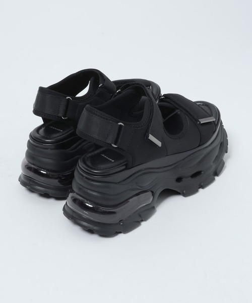 JEANASIS（ジーナシス）の「ウェーブソールスニーカーサンダル/661914（サンダル・レディース・ブラウン/ブラック・LARGE/MEDIUM）」の10枚目の写真