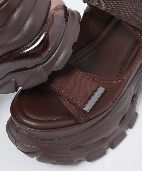 JEANASIS（ジーナシス）の「ウェーブソールスニーカーサンダル/661914（サンダル・レディース・ブラウン/ブラック・LARGE/MEDIUM）」の16枚目の写真