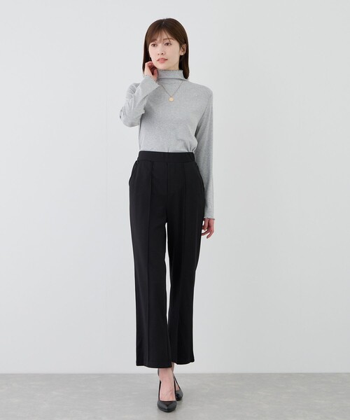 Jayro（ジャイロ）の「カットツイルピンタック入りストレートパンツ（その他パンツ・レディース・ブラック/ブラウン/ベージュ系その他2・M）」の4枚目の写真