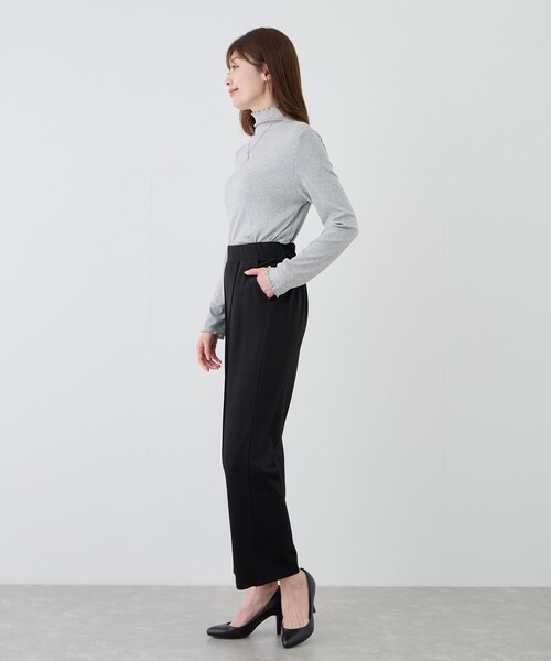 Jayro（ジャイロ）の「カットツイルピンタック入りストレートパンツ（その他パンツ・レディース・ブラック/ブラウン/ベージュ系その他2・M）」の5枚目の写真