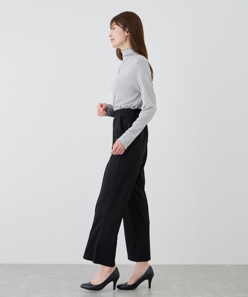 Jayro（ジャイロ）の「カットツイルピンタック入りストレートパンツ（その他パンツ・レディース・ブラック/ブラウン/ベージュ系その他2・M）」の6枚目の写真