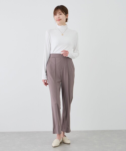 Jayro（ジャイロ）の「カットツイルピンタック入りストレートパンツ（その他パンツ・レディース・ブラック/ブラウン/ベージュ系その他2・M）」の11枚目の写真