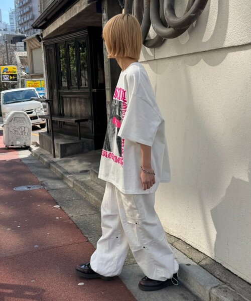 SOUNDSGOOOOD(サウンズグッド)の「【SOUNDS GOOOOD】フォトプリントメッセージTEE(Tシャツ/カットソー・レディース・ブラック/ホワイト/イエロー・ONE SIZE)」の18枚目の写真