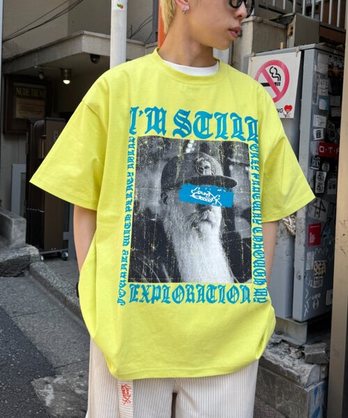 SOUNDSGOOOOD(サウンズグッド)の「【SOUNDS GOOOOD】フォトプリントメッセージTEE(Tシャツ/カットソー・レディース・ブラック/ホワイト/イエロー・ONE SIZE)」の5枚目の写真