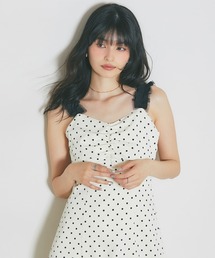 2WAY ストラップサイドリボン付ワンピ