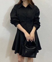フィット＆フレアシャツワンピース