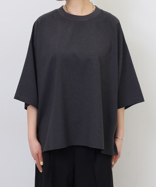 JOURNAL STANDARD LUXE（ジャーナルスタンダード　ラックス）の「トロピカル リブT（シャツ/ブラウス・レディース・チャコールグレー/ブラック・FREE）」の11枚目の写真