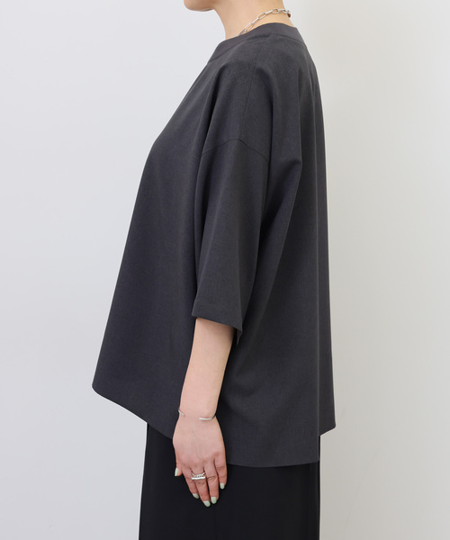 JOURNAL STANDARD LUXE（ジャーナルスタンダード　ラックス）の「トロピカル リブT（シャツ/ブラウス・レディース・チャコールグレー/ブラック・FREE）」の12枚目の写真