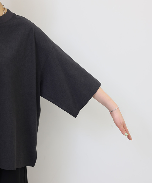 JOURNAL STANDARD LUXE（ジャーナルスタンダード　ラックス）の「トロピカル リブT（シャツ/ブラウス・レディース・チャコールグレー/ブラック・FREE）」の16枚目の写真