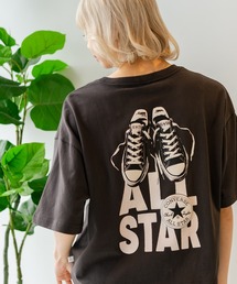 【CONVERSE/コンバース】【背中で魅せるハイカット】バックプリントTシャツ オールスター 前面ワンポイント