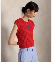 POLO RALPH LAUREN | Big Pony クロシェイド コットン セーター(ニット/セーター)