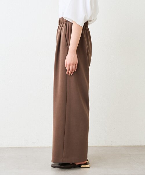 RIVE DROITE（リヴドロワ）の「【セットアップ着用可能/接触冷感】ドレーピーカットスラックス（その他パンツ・レディース・チャコールグレー/ブラウン・38/36）」の4枚目の写真