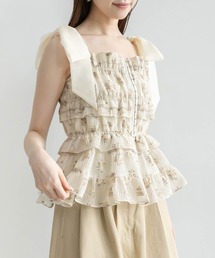 RANDA | フリルジャガードリボントップス(シャツ/ブラウス)