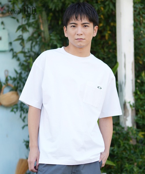 OAKLEY(オークリー)の「OAKLEY/オークリー メンズ 半袖 Tシャツ FOA408793(Tシャツ/カットソー・メンズ・ホワイト/グレイッシュブルー/ブラック・M/S/XS)」の6枚目の写真