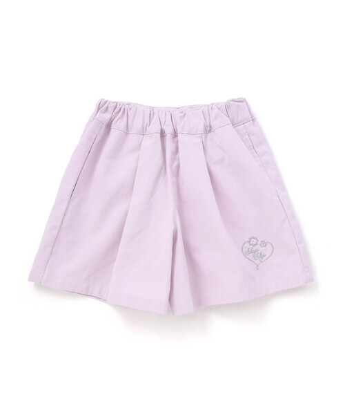 SLAP SLIP(スラップスリップ)の「デニム&ツイルバックフリルリボンショートパンツ(90~130cm)(デニムパンツ・キッズ・パープル/ブルー・110cm/90cm/100cm/120cm/130cm)」の11枚目の写真