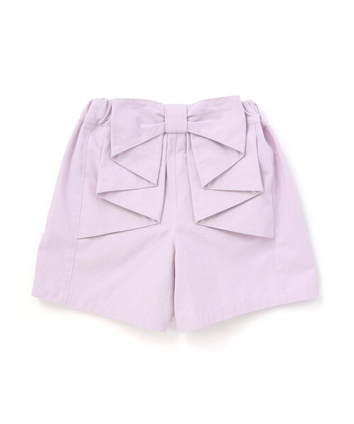 SLAP SLIP(スラップスリップ)の「デニム&ツイルバックフリルリボンショートパンツ(90~130cm)(デニムパンツ・キッズ・パープル/ブルー・110cm/90cm/100cm/120cm/130cm)」の12枚目の写真
