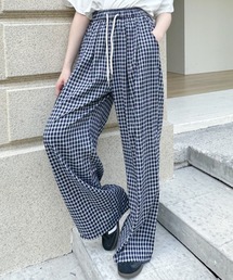 Ada.（エイダ）の「ギンガムチェックストレートワイドパンツ（その他パンツ）」