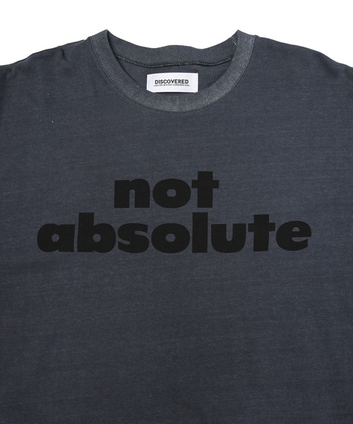 DISCOVERED(ディスカバード)の「NOT ABSOLUTE CUTSEWN(Tシャツ/カットソー・メンズ・ブラック/ベージュ・3/1)」の5枚目の写真