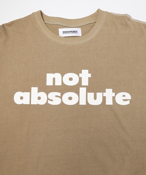 DISCOVERED(ディスカバード)の「NOT ABSOLUTE CUTSEWN(Tシャツ/カットソー・メンズ・ブラック/ベージュ・3/1)」の9枚目の写真