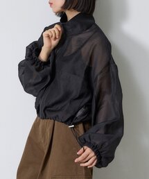 earthy（アーシー）の「シアースタンドショートブルゾン（ブルゾン）」