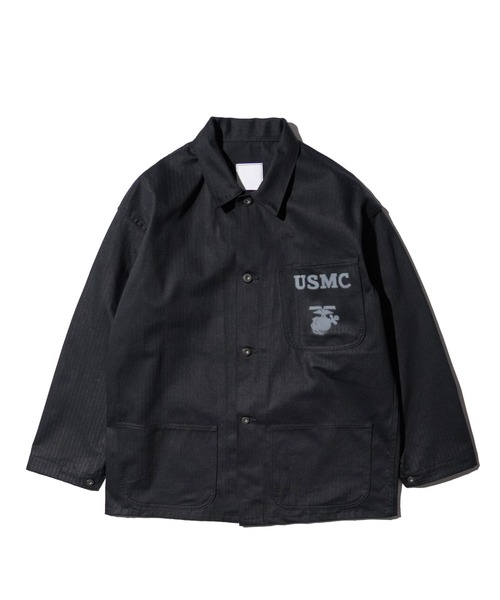 made in standard (メイドインスタンダード)の「MADE IN STANDARD / メイドインスタンダード USMC 40S P-41 UTILITY JACKET ヘリンボーンツイル ユーティリティージャケット(ミリタリージャケット・メンズ・ナチュラル/オリーブドラブ/ブラック・LARGE/MEDIUM)」の15枚目の写真