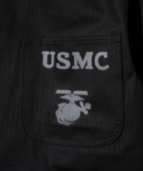 made in standard (メイドインスタンダード)の「MADE IN STANDARD / メイドインスタンダード USMC 40S P-41 UTILITY JACKET ヘリンボーンツイル ユーティリティージャケット(ミリタリージャケット・メンズ・ナチュラル/オリーブドラブ/ブラック・LARGE/MEDIUM)」の18枚目の写真