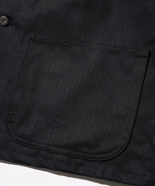 made in standard (メイドインスタンダード)の「MADE IN STANDARD / メイドインスタンダード USMC 40S P-41 UTILITY JACKET ヘリンボーンツイル ユーティリティージャケット(ミリタリージャケット・メンズ・ナチュラル/オリーブドラブ/ブラック・LARGE/MEDIUM)」の21枚目の写真
