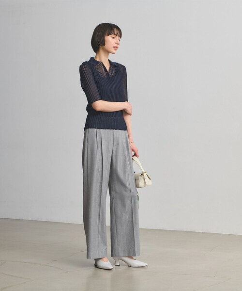 UNITED ARROWS(ユナイテッドアローズ)の「2タック ストレート ワイド パンツ(スラックス・レディース・その他2/ダークグレー/その他1・40/36/38)」の22枚目の写真