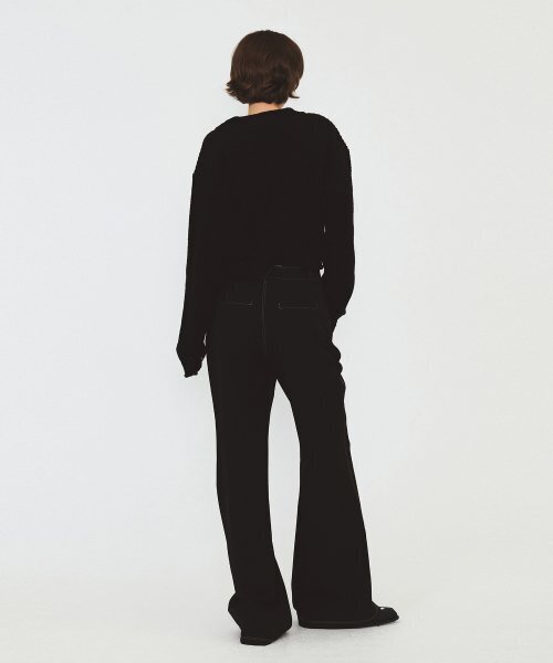 DIAGONAL（ダイアゴナル）の「COTTON V NECK KNIT (black)（ニット/セーター・レディース・その他・FREE）」の7枚目の写真