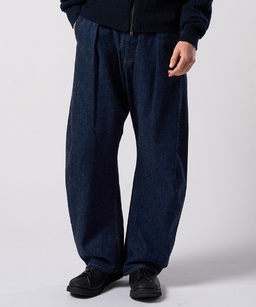 wjk(ダヴルジェイケイ)の「mp14986- wide banana denim(OW) ワイドバナナデニムパンツ(5225 dn90j)(デニムパンツ・メンズ・インディゴブルー/チャコールグレー・S/M/L/XL)」の10枚目の写真