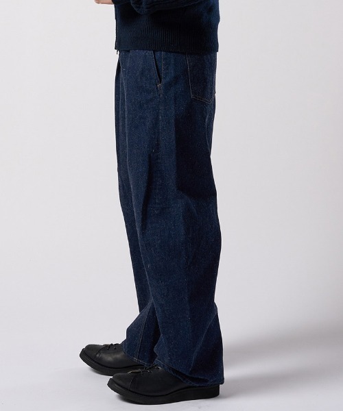 wjk(ダヴルジェイケイ)の「mp14986- wide banana denim(OW) ワイドバナナデニムパンツ(5225 dn90j)(デニムパンツ・メンズ・インディゴブルー/チャコールグレー・S/M/L/XL)」の11枚目の写真