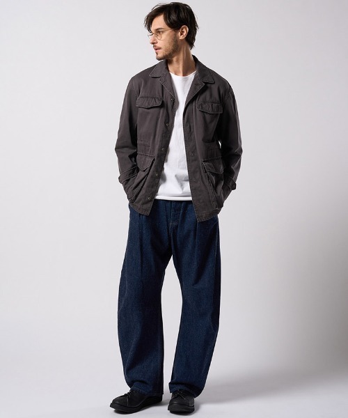 wjk(ダヴルジェイケイ)の「mp14986- wide banana denim(OW) ワイドバナナデニムパンツ(5225 dn90j)(デニムパンツ・メンズ・インディゴブルー/チャコールグレー・S/M/L/XL)」の13枚目の写真