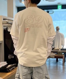 G-STAR | Applique Regular T-Shirt/バックアップリケグラフィックTシャツ(Tシャツ/カットソー)