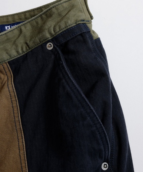 FDMTL(ファンダメンタル)の「【FDMTL】PATCHWORK DOUBLE KNEE PANTS RINSE(デニムパンツ・メンズ・カーキ・30inch/28inch/34inch/32inch)」の8枚目の写真