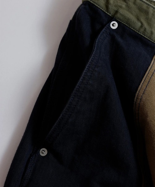 FDMTL(ファンダメンタル)の「【FDMTL】PATCHWORK DOUBLE KNEE PANTS RINSE(デニムパンツ・メンズ・カーキ・30inch/28inch/34inch/32inch)」の7枚目の写真