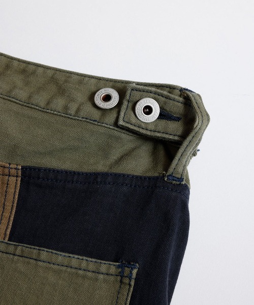 FDMTL(ファンダメンタル)の「【FDMTL】PATCHWORK DOUBLE KNEE PANTS RINSE(デニムパンツ・メンズ・カーキ・30inch/28inch/34inch/32inch)」の4枚目の写真