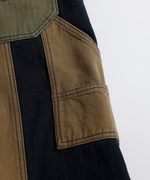 FDMTL(ファンダメンタル)の「【FDMTL】PATCHWORK DOUBLE KNEE PANTS RINSE(デニムパンツ・メンズ・カーキ・30inch/28inch/34inch/32inch)」の3枚目の写真