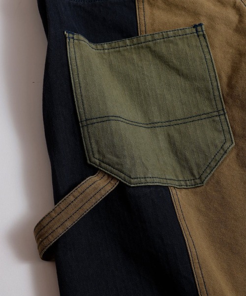 FDMTL(ファンダメンタル)の「【FDMTL】PATCHWORK DOUBLE KNEE PANTS RINSE(デニムパンツ・メンズ・カーキ・30inch/28inch/34inch/32inch)」の2枚目の写真