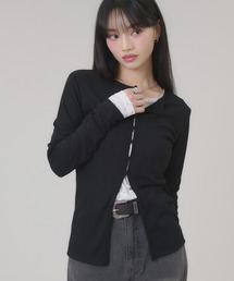 クルミボタンカーディガン